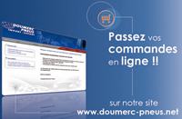 Commandez en ligne sur www.doumercpneus.net !